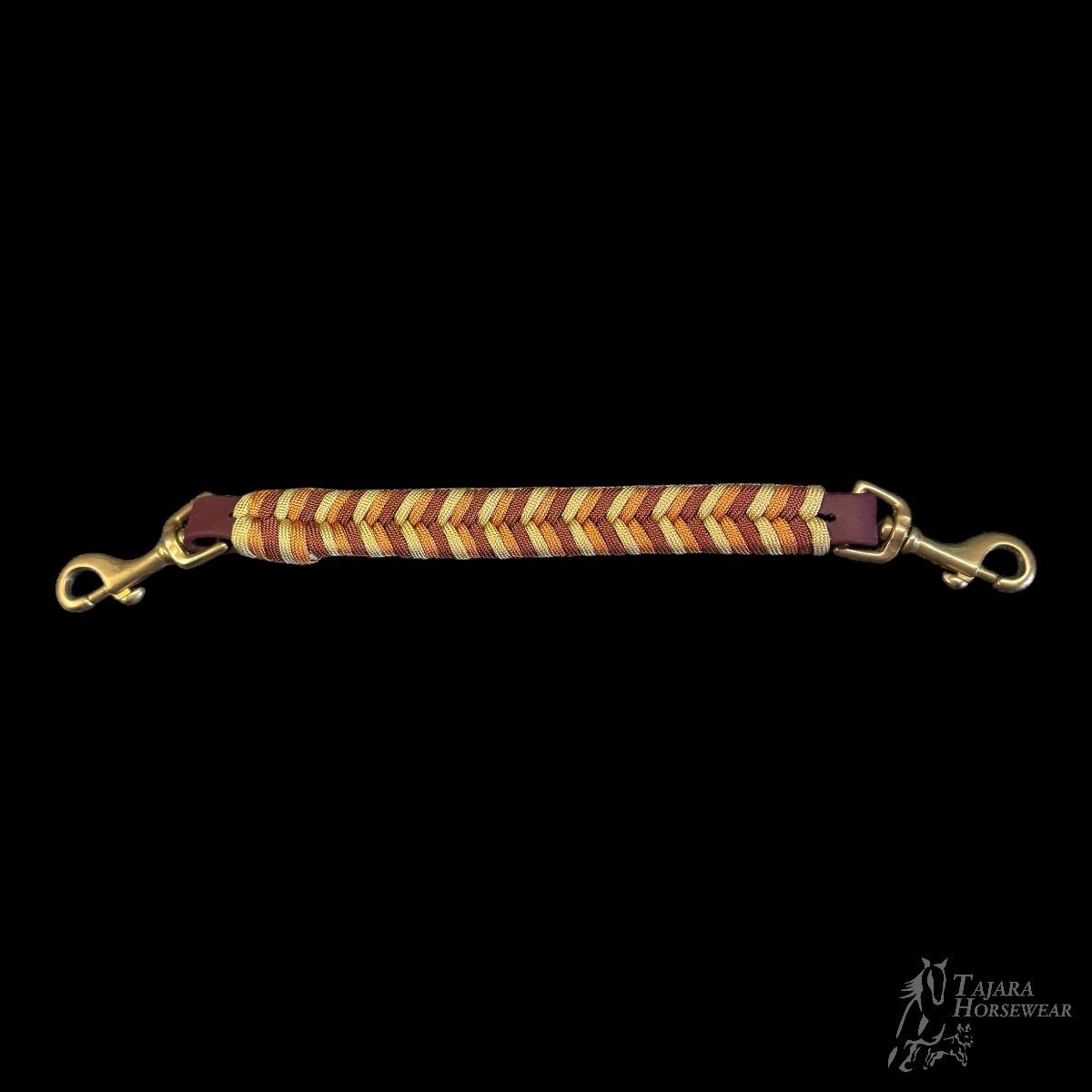 Vollblut Set Umflochtene altenglische Trense + Umbausatz+Angstriemen (TH3791)